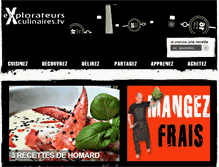 Tablet Screenshot of explorateursculinaires.tv